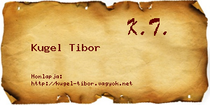 Kugel Tibor névjegykártya